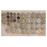 Clad US Half Dollars and Dimes