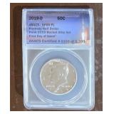 Graded 2019 D Kennedy Half Dollar