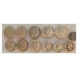 Pre 1965 US Half Dollars, Quarters & Nickel