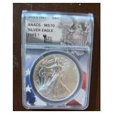 Graded 2021 Silver Eagle Dollar