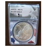 Graded 2021 Silver Eagle Dollar