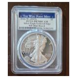 Graded 2016 W Silver Eagle Dollar