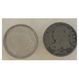 1829 & 1832 US 10 Cent Pieces