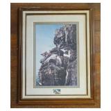 Signed L. Daniels Mountain Lion Print