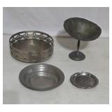 Pewter and Metal Decor