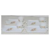 Vintage Fire King Snack Set