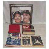 Vintage Baseball Books and Photograph