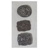 1984-1986 NFR Hesston Belt Buckles