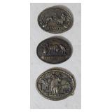 1980-1982 NFR Hesston Belt Buckles
