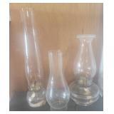 Vintage Glass Oil Lanterns