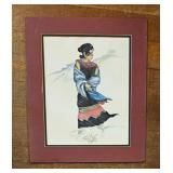 Navajo Gril Water Color