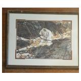 Signed L. Daniels Tiger Print