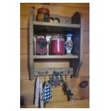 Decor and Wooden Shelf