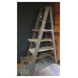 Wooden Stepladder Shelf