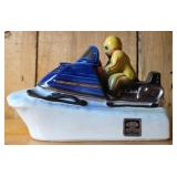 1972 Ezra Brooks Snowmobile Liquor Bottle