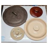 Cast Iron and Stoneware Lids