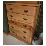 Five Drawer Wooden Dresser