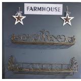 Metal Shelves and Farmhouse Decor