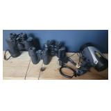 Binoculars and Spot Light