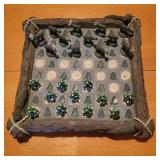 Bear and Tree Chess Set