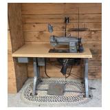 Commercial Singer Sewing Machine and Stand