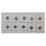 US Barber Dimes No. 7