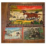 Vintage Horse and Dog Tapestries