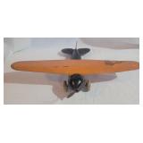 Vintage Metal Plane and Wagon