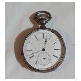 Vintage Droz & Perret Coin Silver Pocket Watch