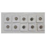 US Barber Dimes No. 3