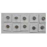 US Barber Dimes No. 6