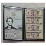 Uncirculated 2006 $5 US Notes