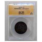 1838 US One Cent Piece