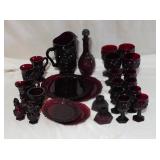 Ruby Red Glassware