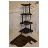 Adjustable Wooden Shelving Unit