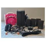 Speakers and Karaoke Machine