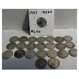 24- Silver Dimes