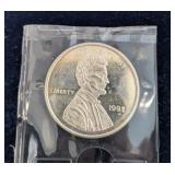 1992 Lincoln Silver Coin