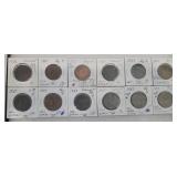 1836-1847 US One Cent Pieces