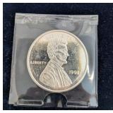 1992 Lincoln Silver Coin