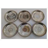 India One Quarter Anna Coin Coasters