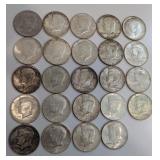 Pre 1965 US Kennedy Half Dollars