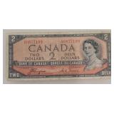 1954 Canada $2 Note