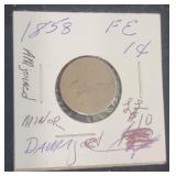 1858 Flying Eagle One Cent Piece