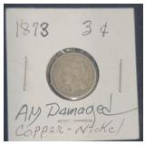 1873 US Three Cent Piece