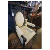 Decorative Upholstered Wooden Arm Chair