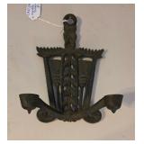 Vintage Cast Iron Candle Holder