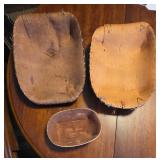 Wooden Bark Bowls