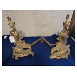 Vintage Metal Andirons