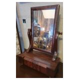 Wooden Mirror w/ Drawer
